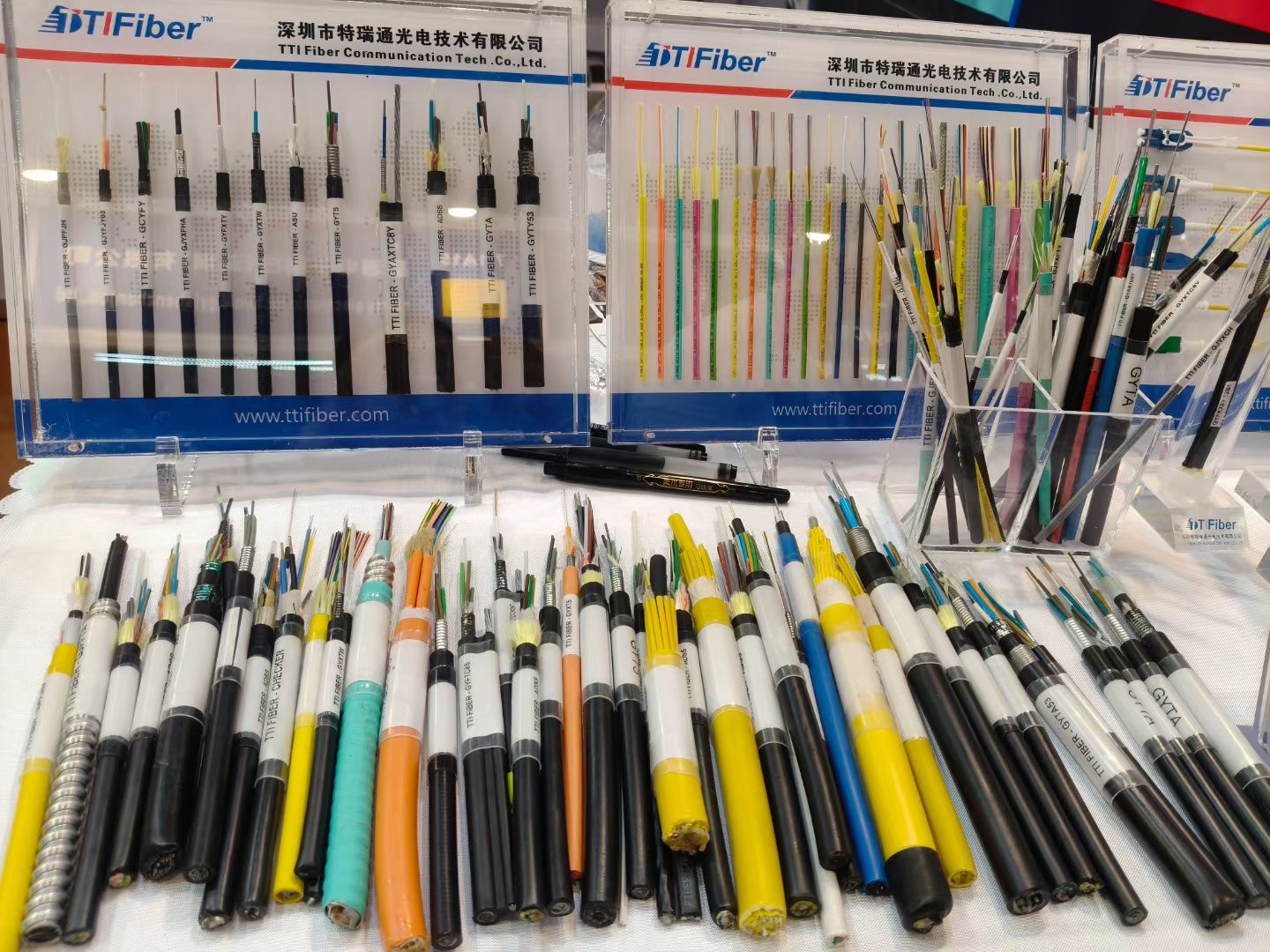 137th Canton Fair fiber optic booth view