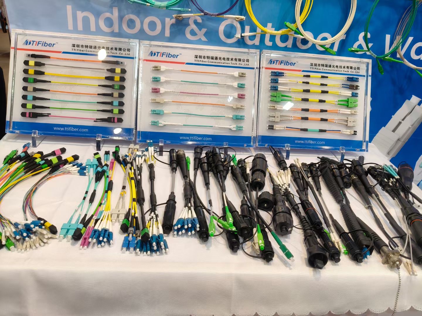 137th Canton Fair patch cord display