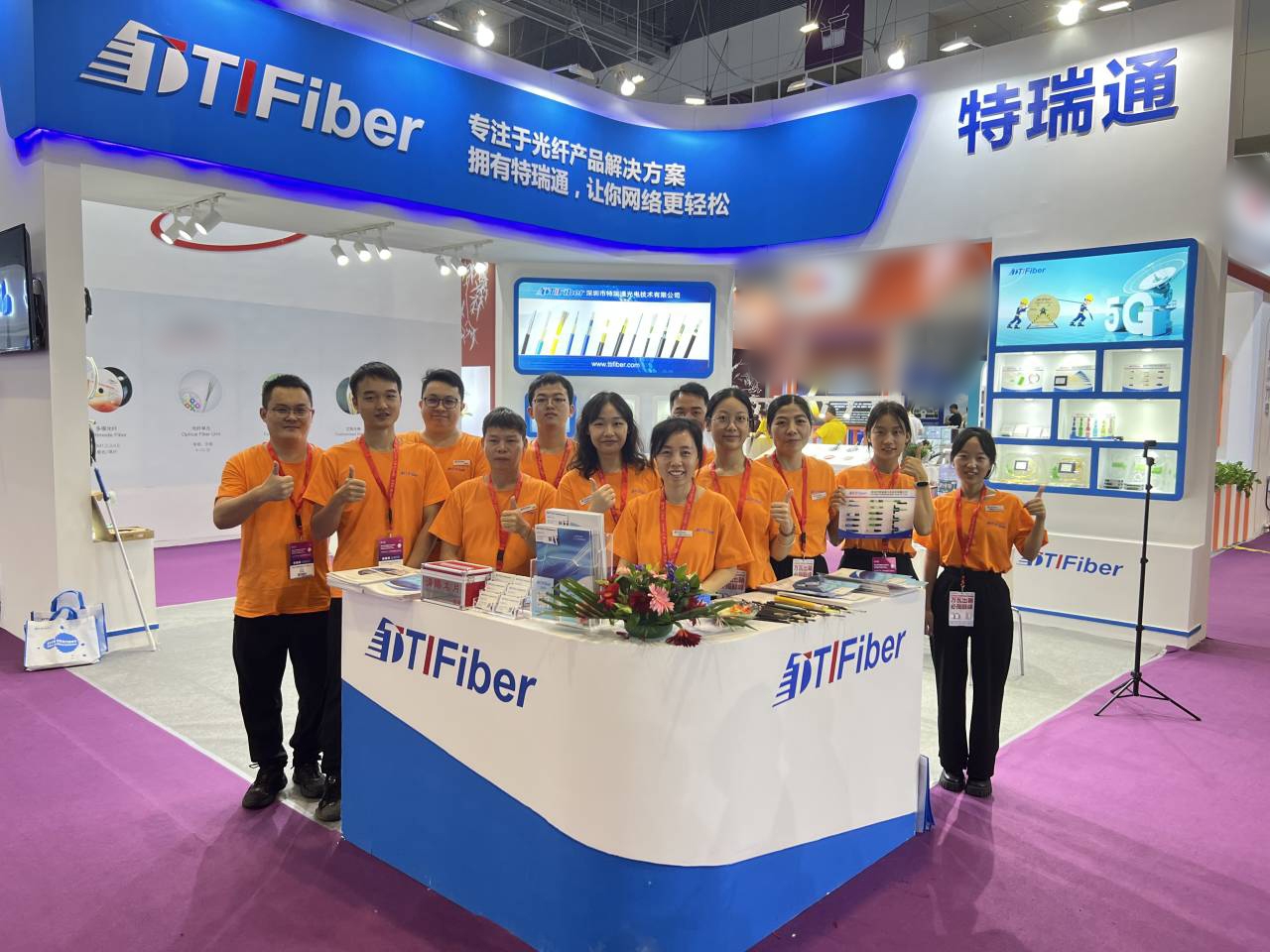 TTI Fiber booth at the 24th CIOE Shenzhen 2023