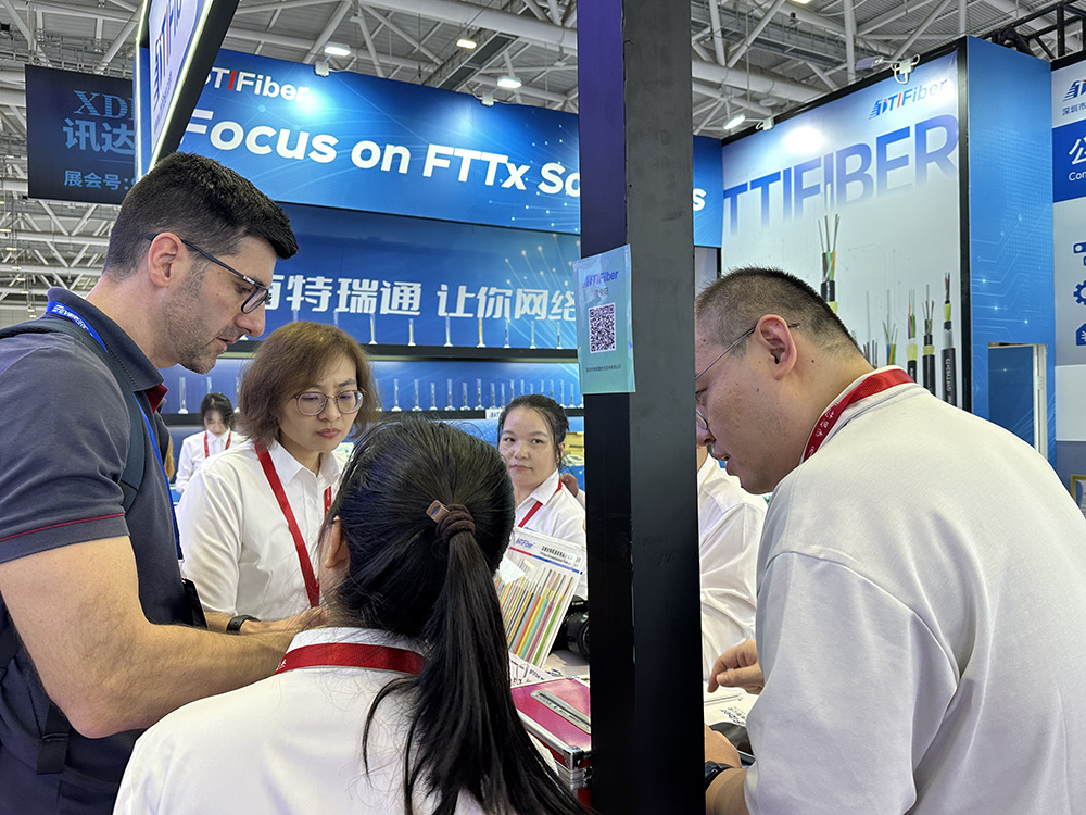 CIOE fiber optic showcase