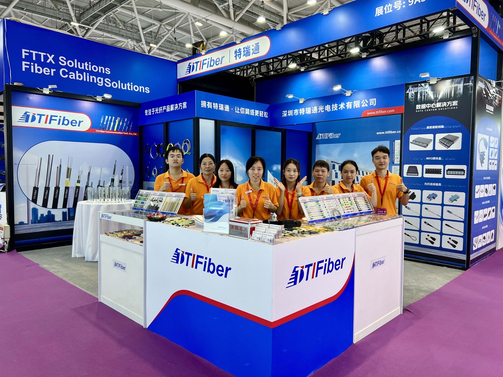 CIOE 2024 TTI Fiber booth overview