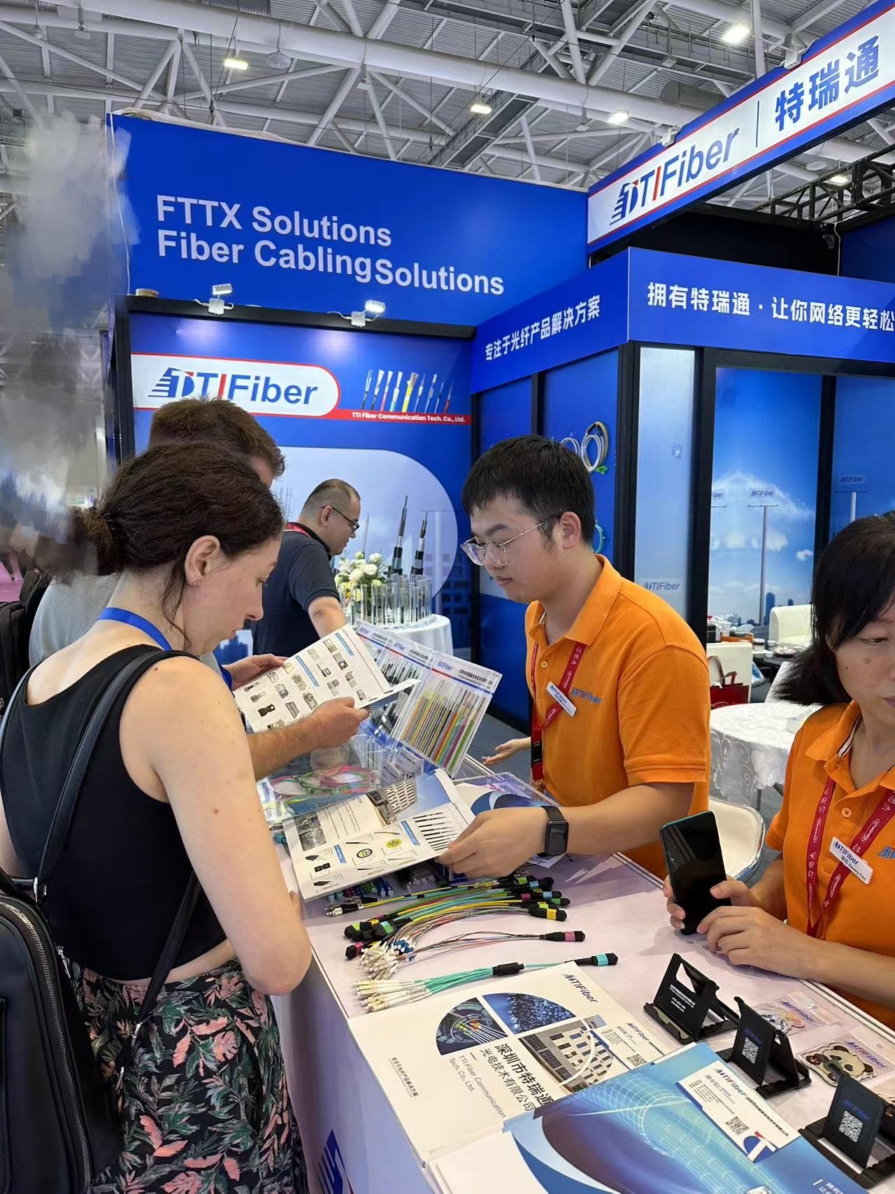 CIOE 2024 booth with attendees