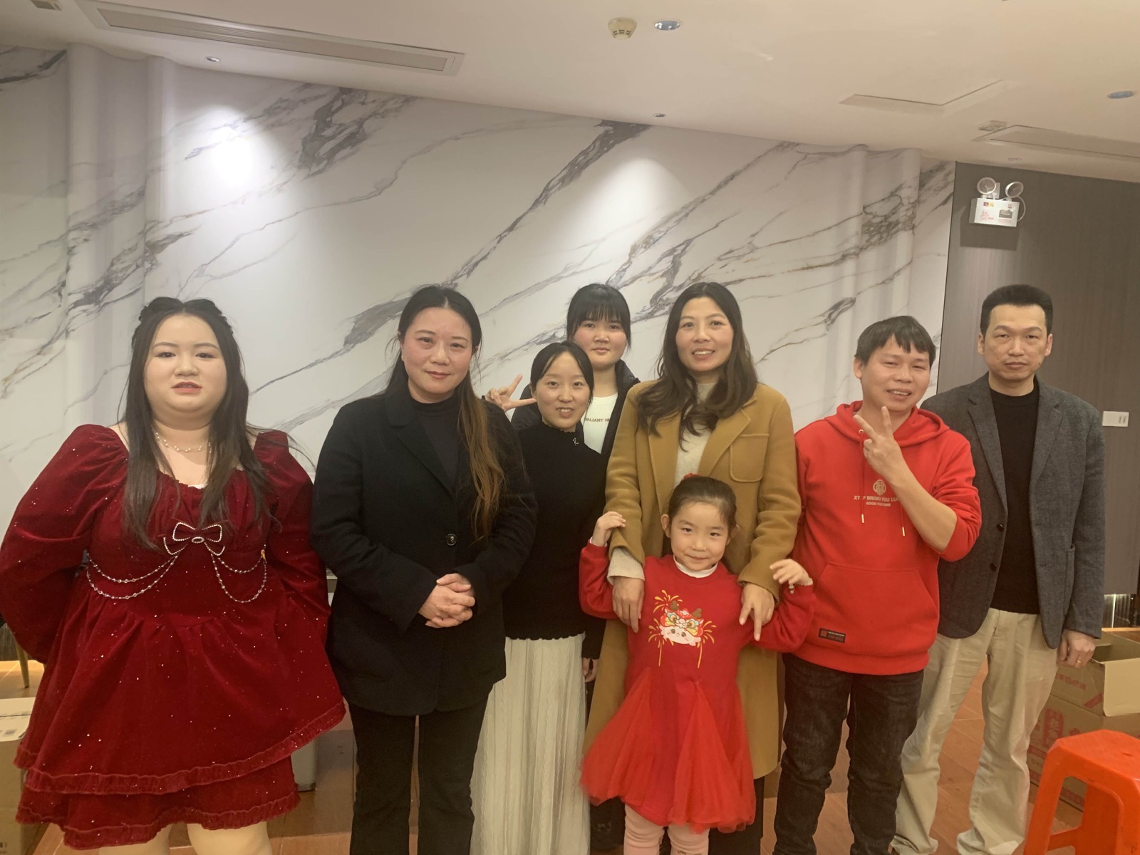 TTI Fiber annual party team cheer