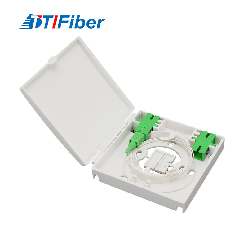 4U fiber patch panel with sliding trays extended showing splice area