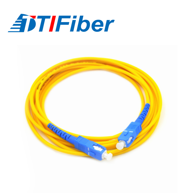 Custom fiber optic patch cords various connector types and colors