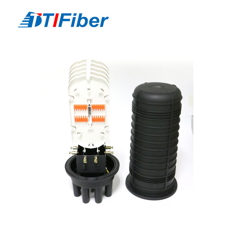 24 core dome fiber optic splice closure front view
