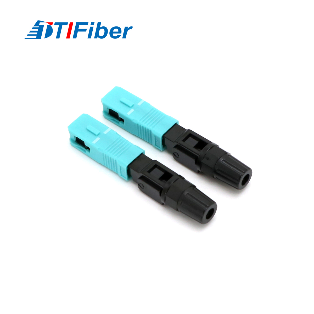 FC fiber optic connector with threaded metal coupling