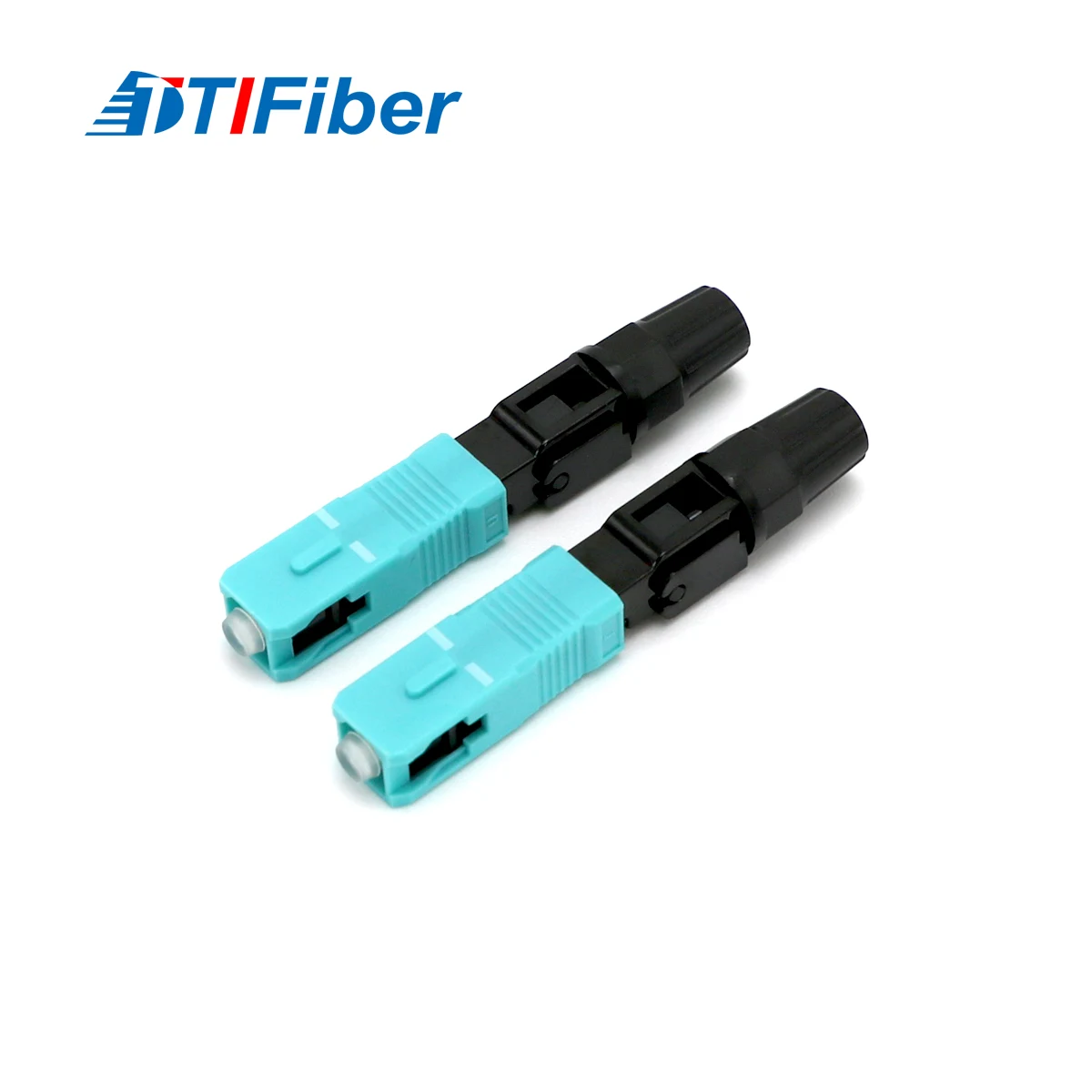 FC fiber optic connector detail view showing screw-type body