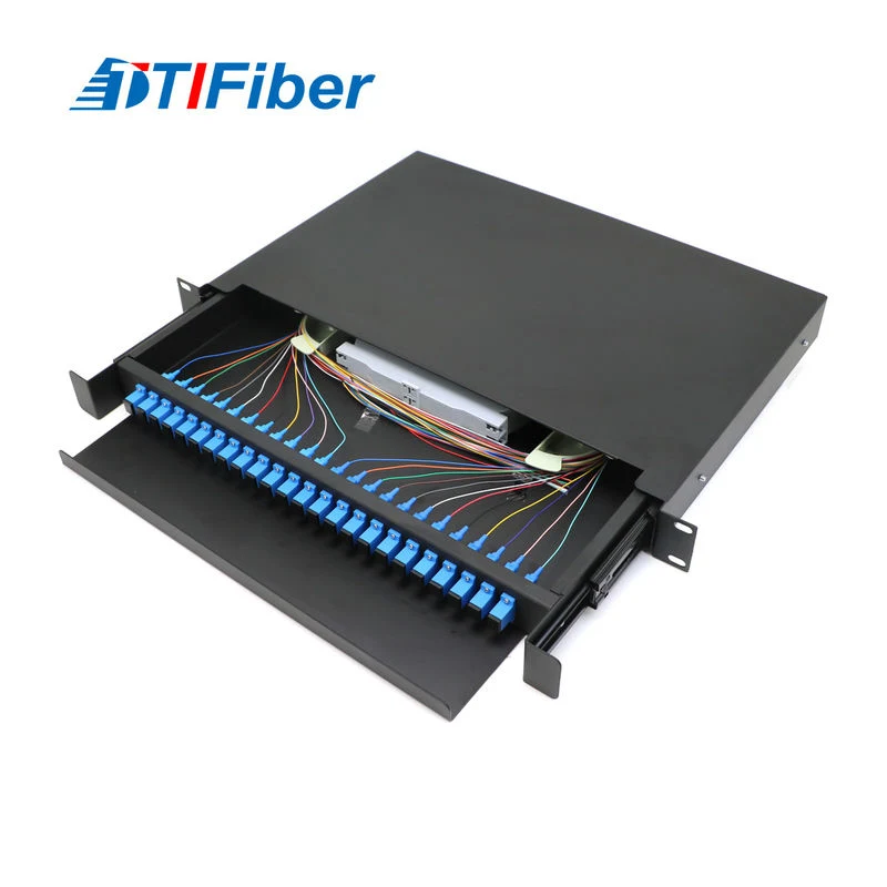 Floor standing fiber distribution frame ODF front view