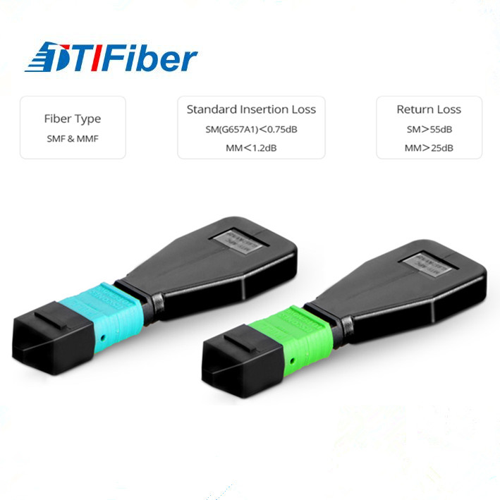 MPO fiber optic loopback module 12 fiber