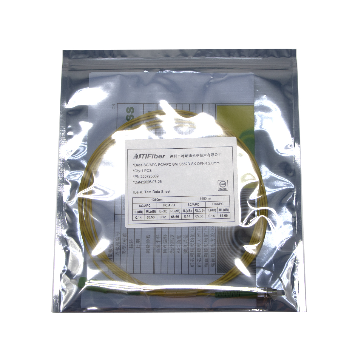 Mode conditioning fiber optic patch cord SM to MM offset launch