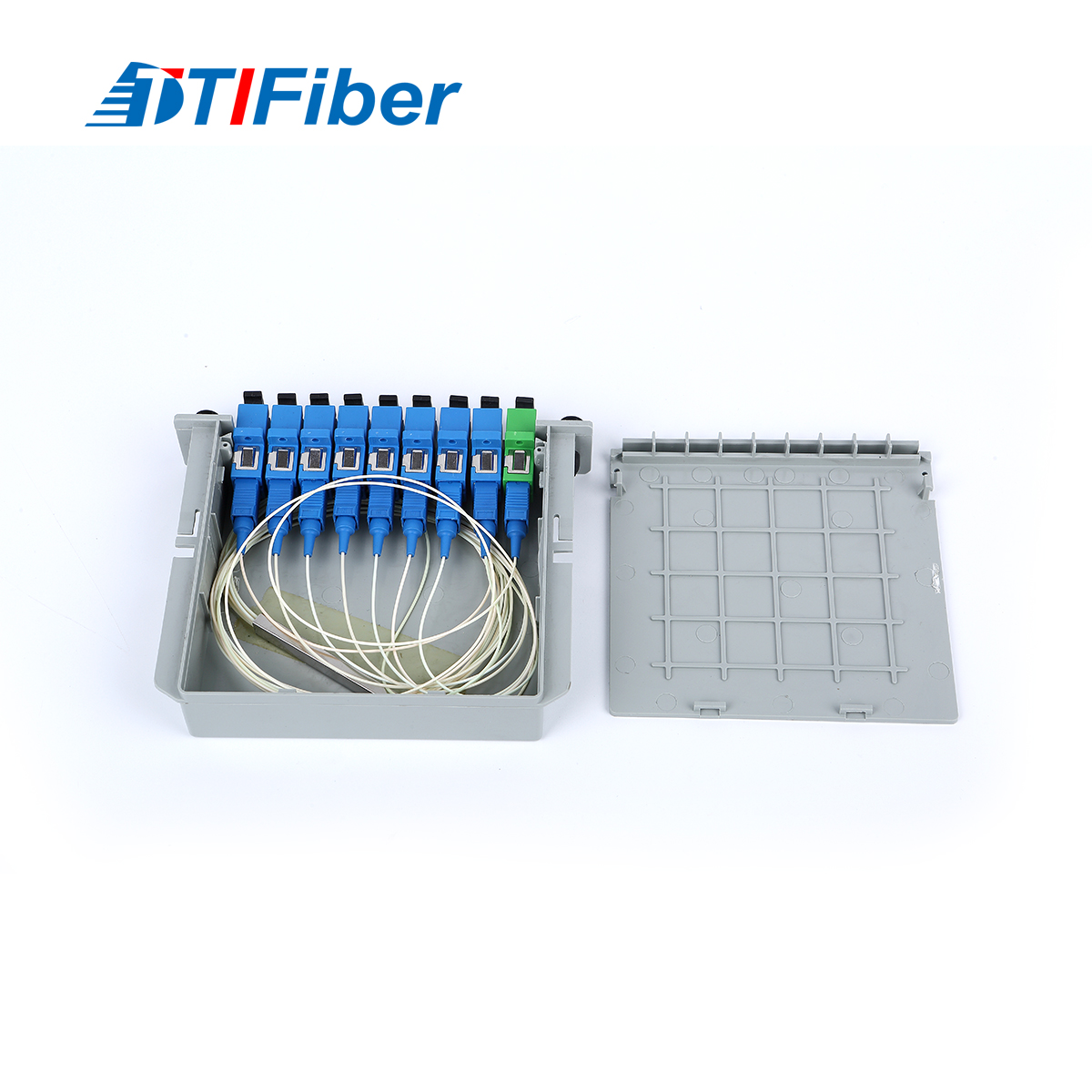 PLC splitter 1x8 steel tube with SC connectors