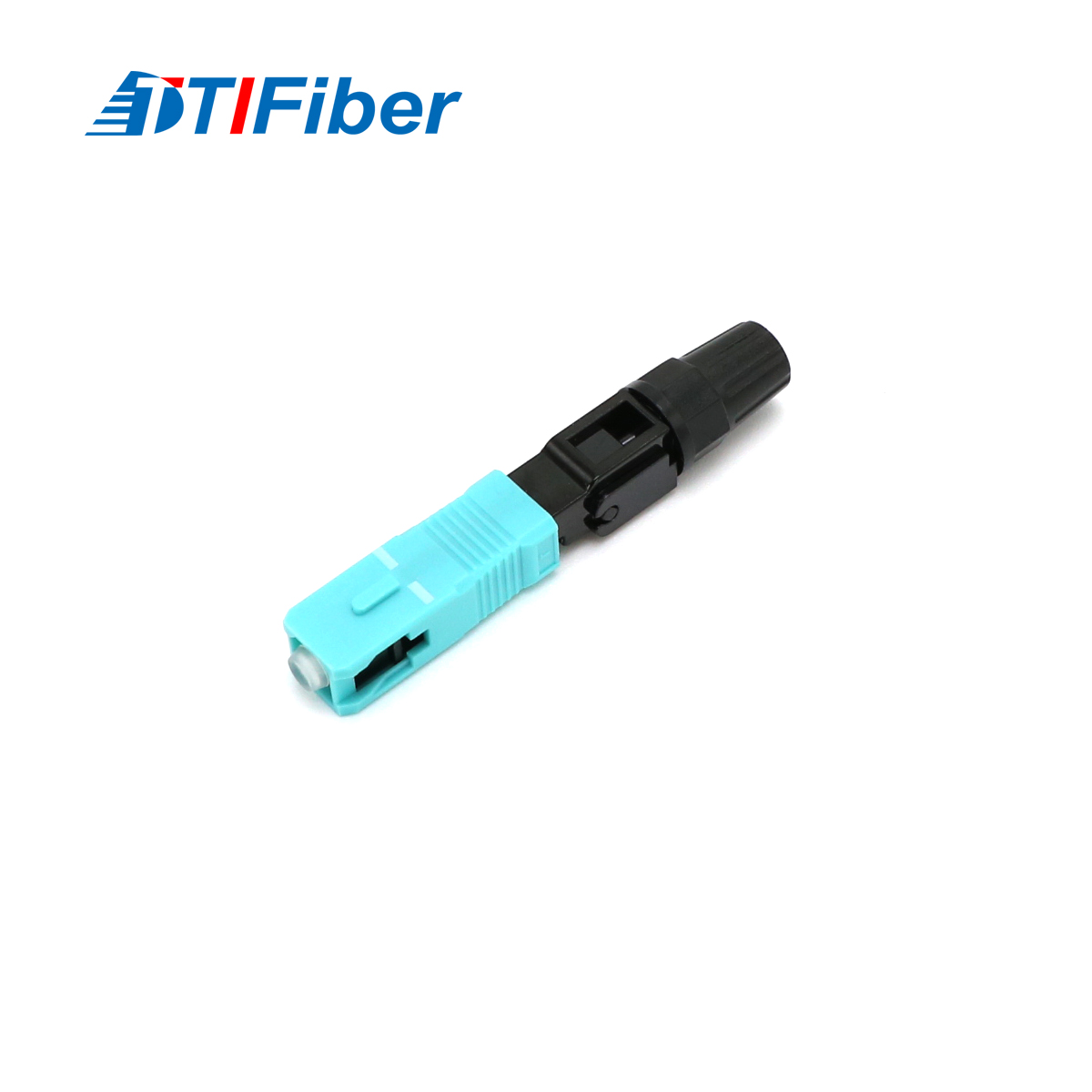 SC fiber optic connector UPC single mode with blue housing