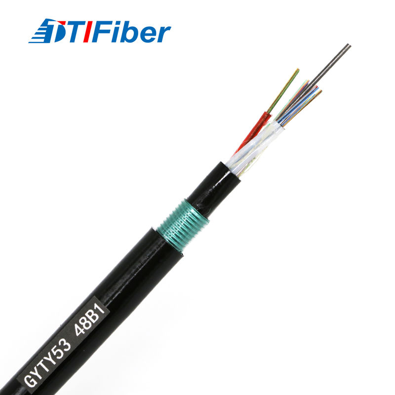 SLTN RP anti-rodent fiber optic cable cross-section showing glass yarn rodent barrier