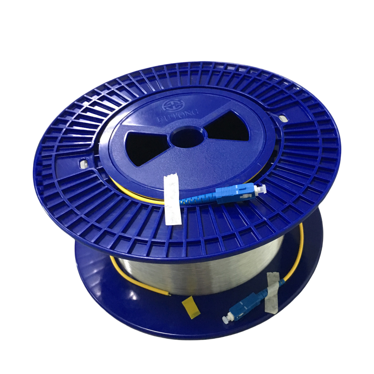 Field tactical fiber cable reel portable deployment unit