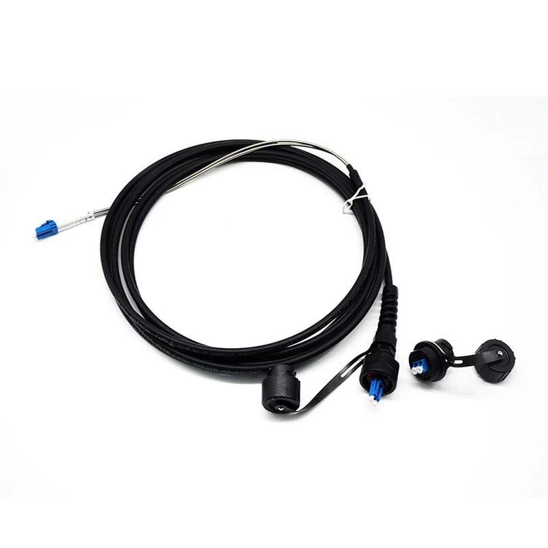 Waterproof fiber optic pigtail cable GJA with sealed connectors